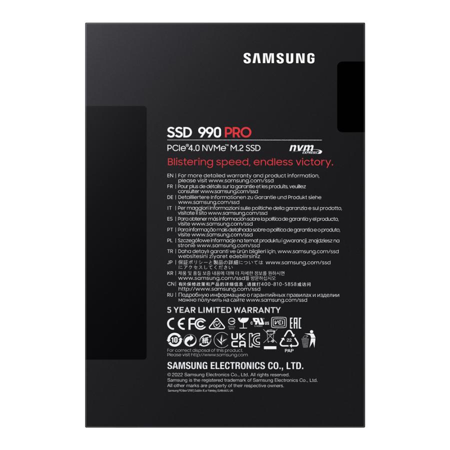 990 PRO MZ-V9P2T0B-IT [M.2 NVMe 内蔵SSD / 2TB PCIe Gen4x4 SSD PRO 