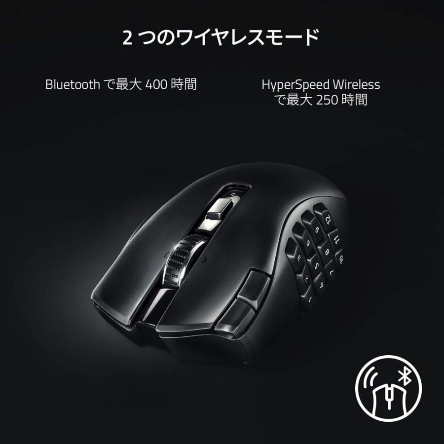 Naga V2 HyperSpeed USB無線/Bluetooth対応 他ボタン ワイヤレス