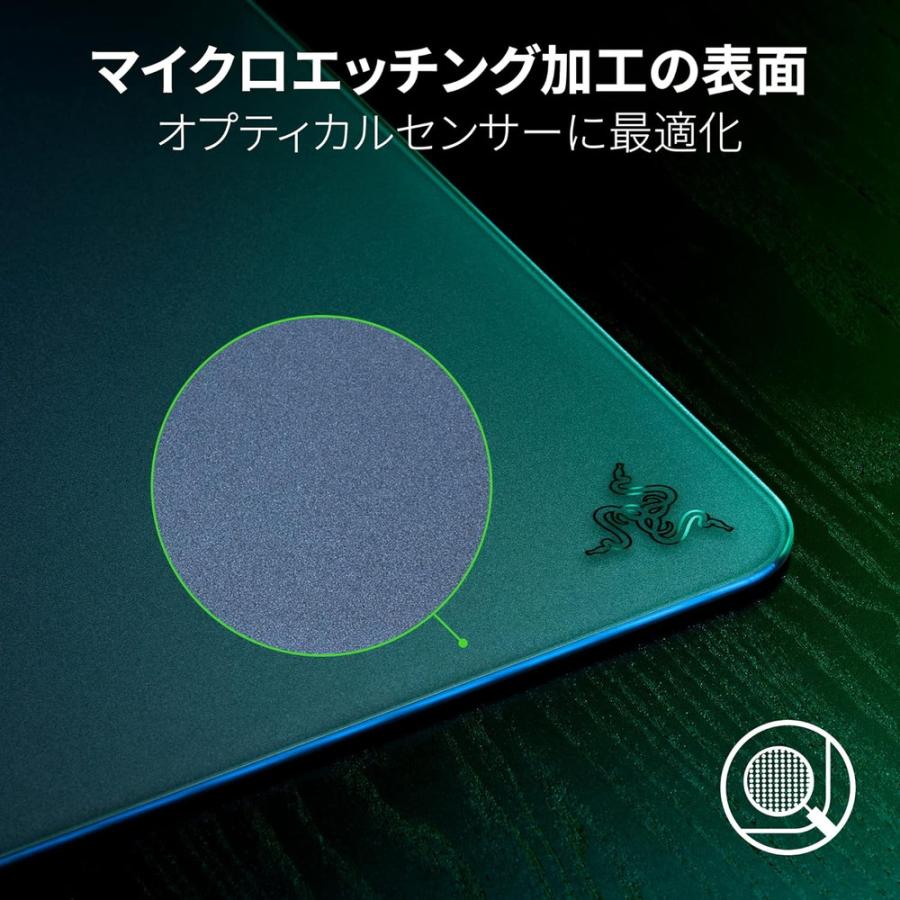 Atlas 強化ガラス製 ハードタイプ ゲーミングマウスパッド 450x400x5mm