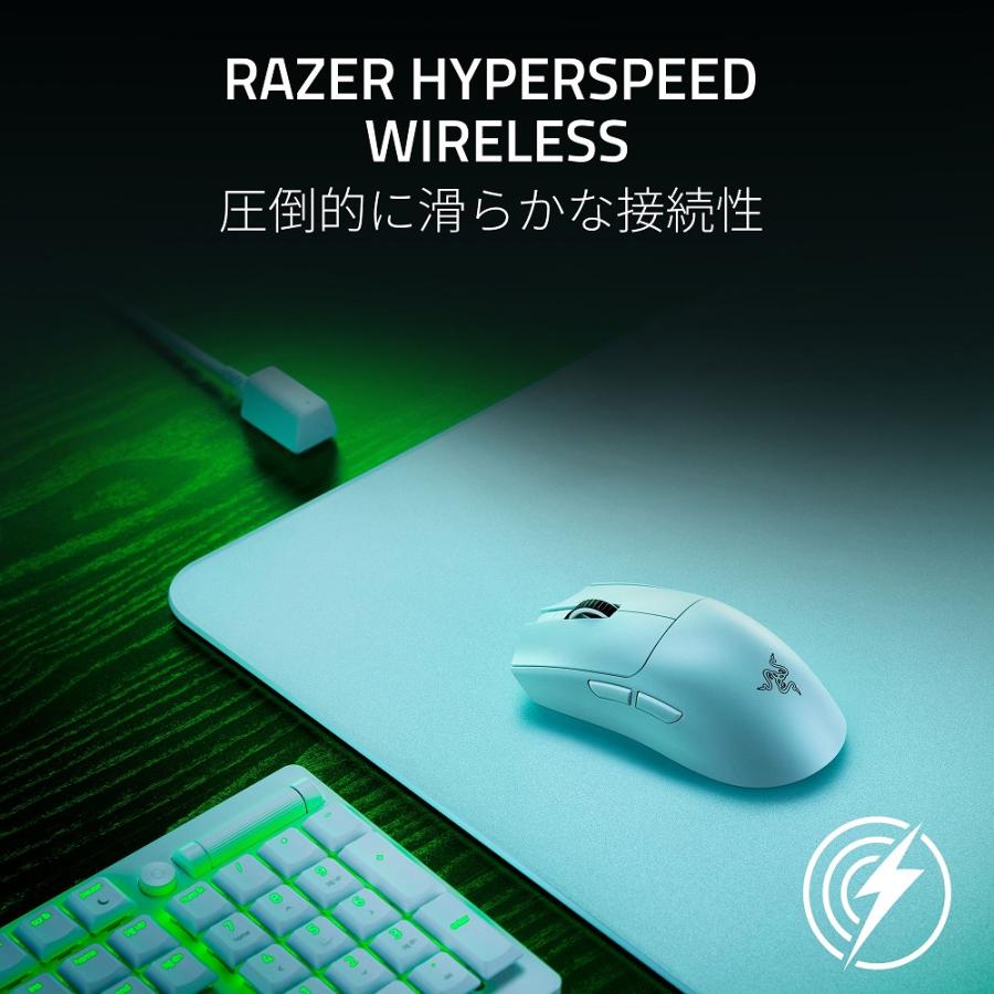Viper V3 Pro White Edition 有線/高速無線 55g 超軽量 ワイヤレス ゲーミングマウス 【日本正規代理店保証品】 RZ01-05120200-R3A1の画像