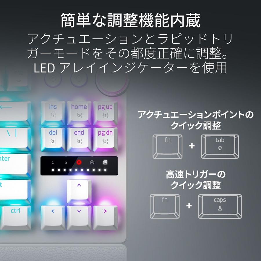 Huntsman V3 Pro Tenkeyless JP (White Edition) 有線 日本語 Huntsman V3 Pro Tenkeyless JP (White Edition) 有線 日本語
