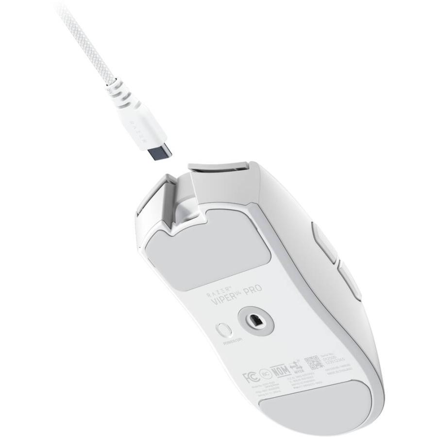 Viper V4 Pro (White Edition) 超軽量左右対称型ワイヤレス e スポーツゲーミングマウス RZ01-05630200-R3A1の画像
