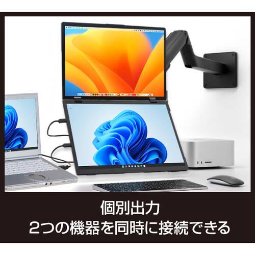 LCD15HC-IPSDUAL デュアルモバイルモニター 15.6インチ フルHD x2 IPS
