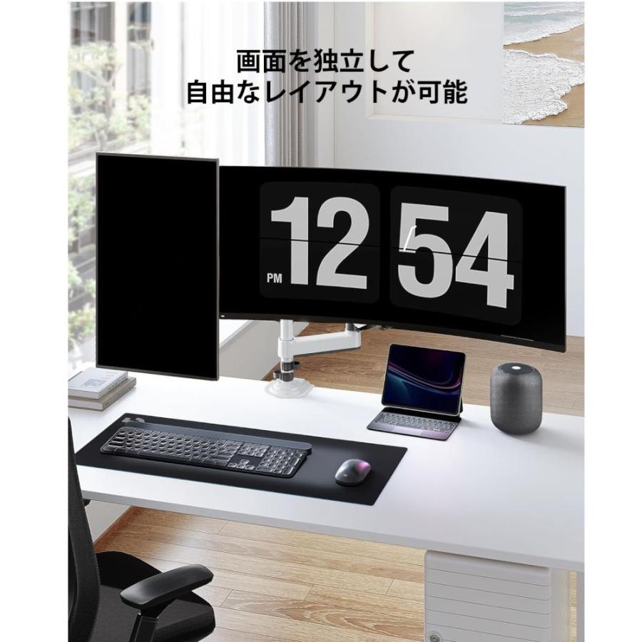 HNDS32W ホワイト ポール付き ガススプリング式 デュアル HNDS32W ホワイト ポール付き ガススプリング式 デュアル