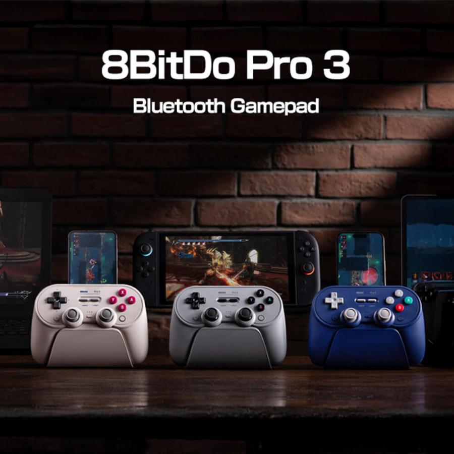 8BitDo Pro 3 Bluetooth Classic 有線/USB無線/Bluetooth対応 ゲーム