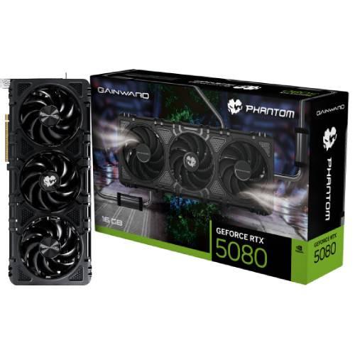 Gainward GeForce RTX 5080 Phantom NE75080019T2-GB2030P Gainward GeForce RTX 5080 Phantom NE75080019T2-GB2030P