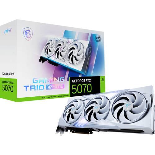 GeForce RTX 5070 12G GAMING TRIO OC WHITE [PCIExp 12GB]の商品画像（Yahoo!ショッピング）