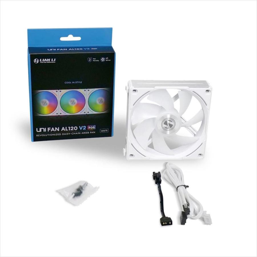 UNI FAN AL120 V2 WT Single Pack AL120-1W : ツクモ パソコン Yahoo