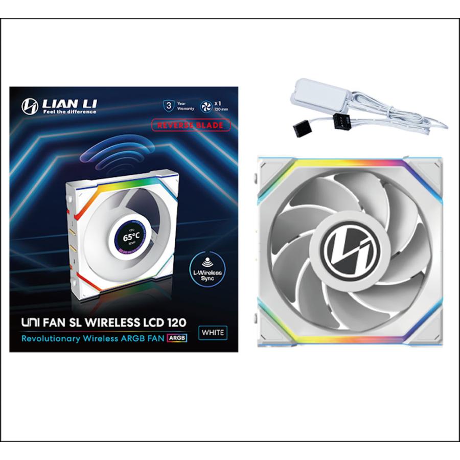 UNI FAN SL Wireless WT UF-RS-SL120-LCD-WLS-1W LCDモデル リバース 