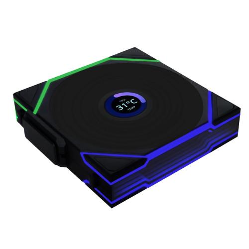 Lian Li UNI FAN TL WIRELESS リバース 140 3個 UNI FAN TL140 Wireless BK LCDモデル リバースブレード シングル