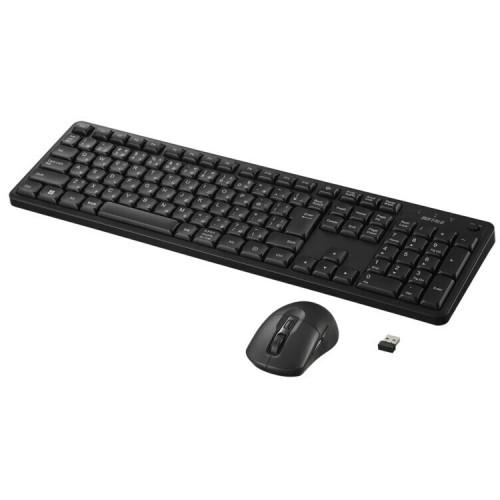 BSKBW340SBK USB無線 日本語配列フルキー 静音 キーボード マウス