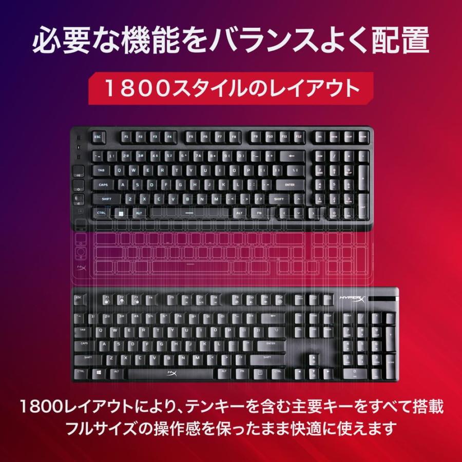 HyperX Eve 1800 [HXR-B7JE0AA#ABJ] 日本語配列 テンキー付コンパクト