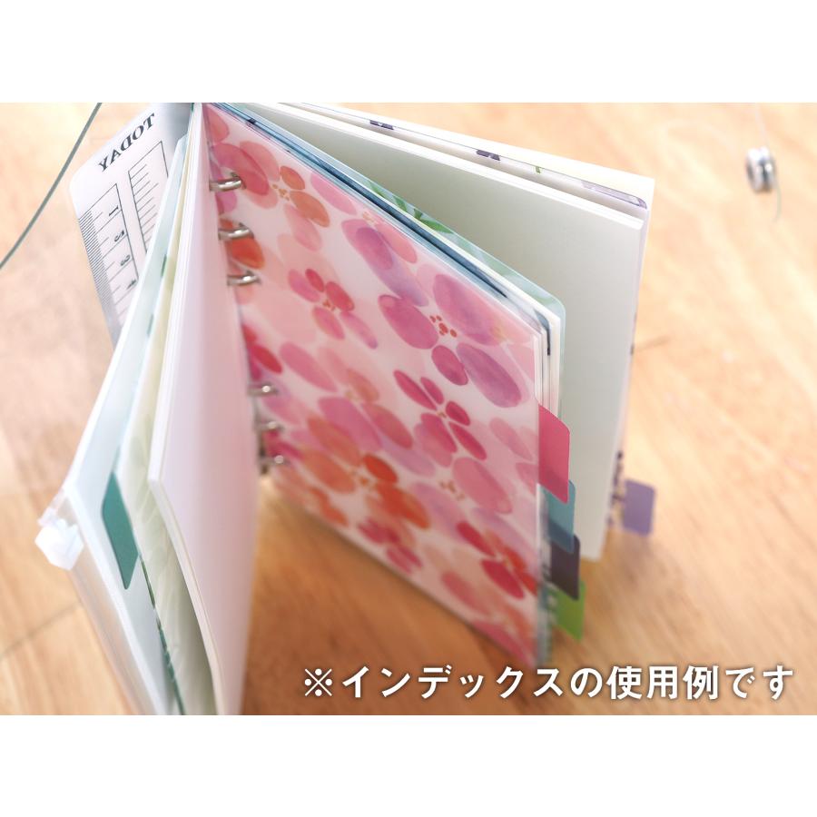 TSUKURIRO グリーン プラスチック インデックス 6穴 システム