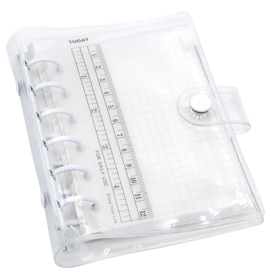 TSUKURIRO ミニ6穴 システム手帳 カラー リング PVC バインダー