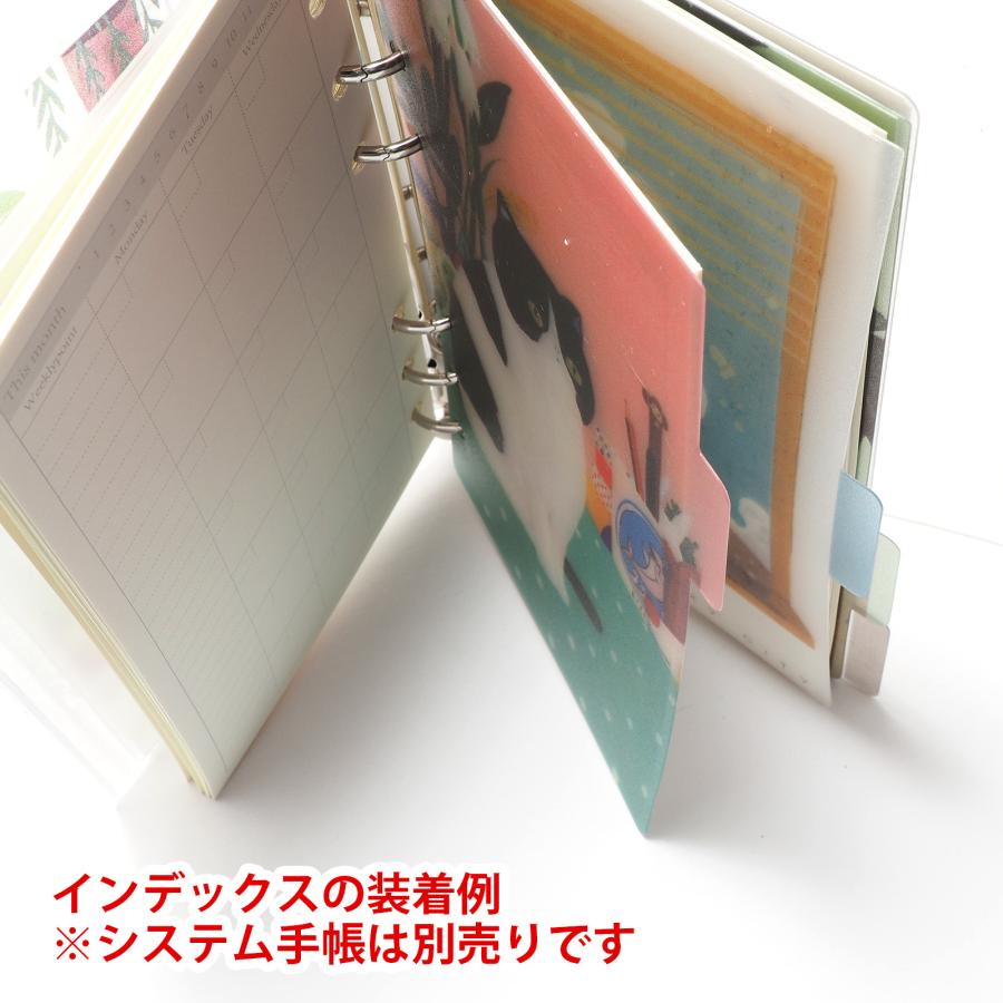 TSUKURIRO B6 バイブルサイズ プラスチック インデックス 6穴