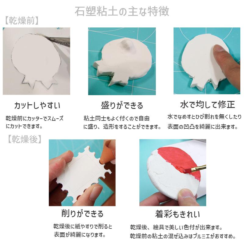 石塑粘土 ラドール 500g パジコ 粘土 図工 工作 高品質石粉粘土 初心者