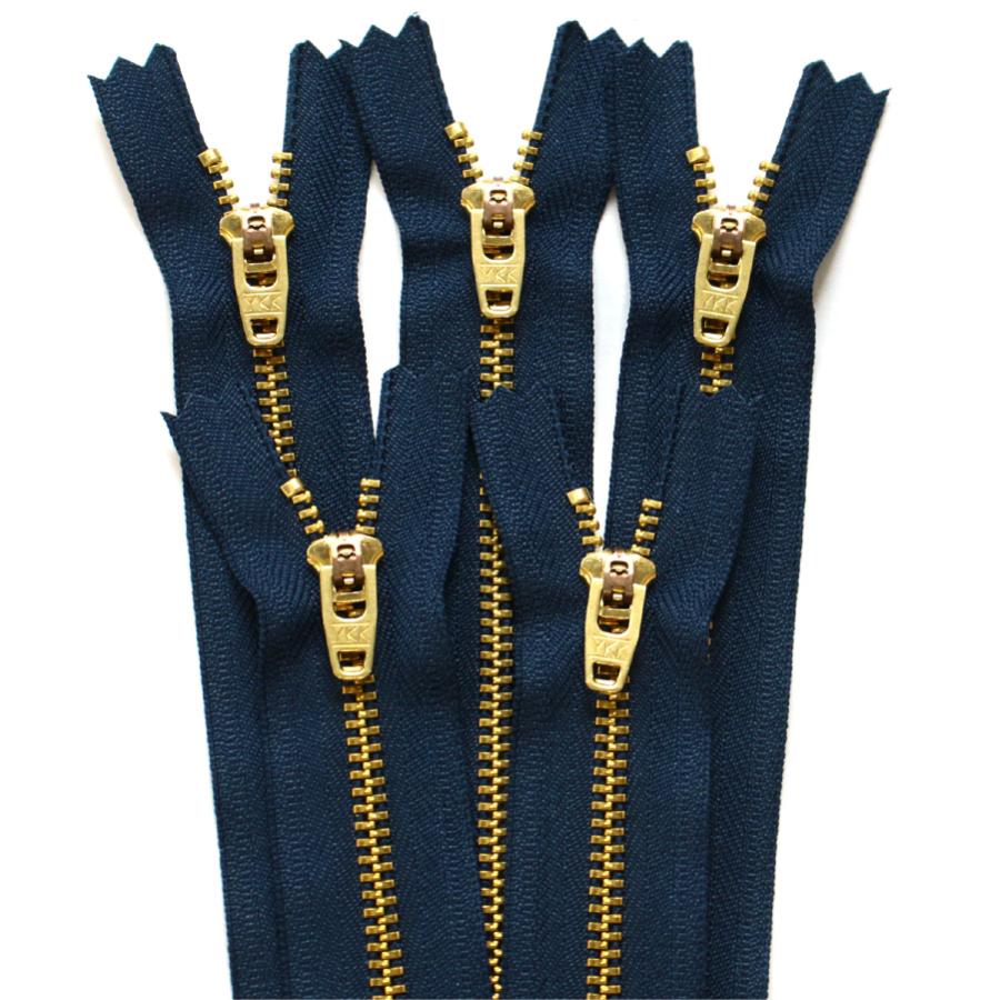 ファスナー 金属 20cm デニムパンツ用ファスナー 同色5本入 ジッパー