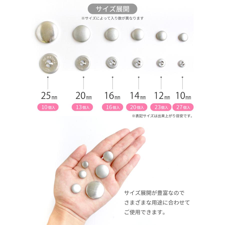 くるみボタン ツツミボタン 打ち具なし クロスシー : つくる楽しみ