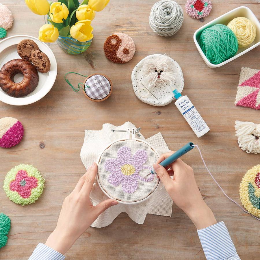 クロバー（Clover） パンチニードル キット 初心者 3点 8点 セット