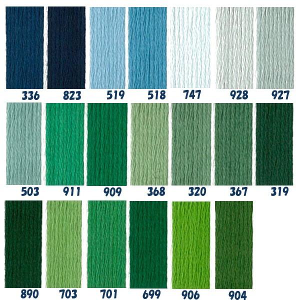 5番・25mDMC コットンパール 刺繍糸 刺しゅう糸 色見本C | つくる