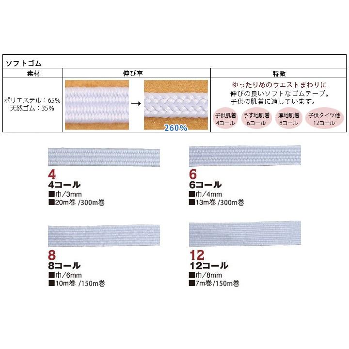 ソフトゴム 巾3mm×20m | つくる楽しみ ゴム :F10-SFT4:つくる楽しみYahoo!店 - 通販 - Yahoo!ショッピング ソフトゴム 巾3mm×20m | つくる楽しみ ゴム :F10-SFT4:つくる楽しみYahoo!店 - 通販 - Yahoo!ショッピング