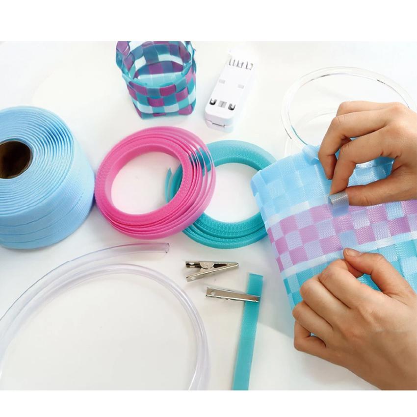 信越工業 手芸用PPバンド 大巻 15mm×100m巻 かごバッグ 手芸用