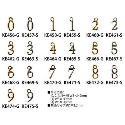チャーム　5こ アクセサリー 数字チャーム 5個入 KE456-475 : つくる楽しみYahoo!店
