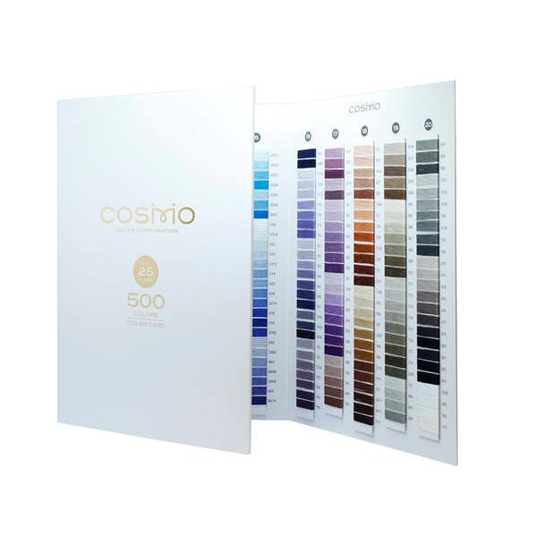 糸見本帳 A4サイズ 見開き4枚分 厚み約1.7cm コスモ COSMO 実物の刺しゅう糸 お取寄