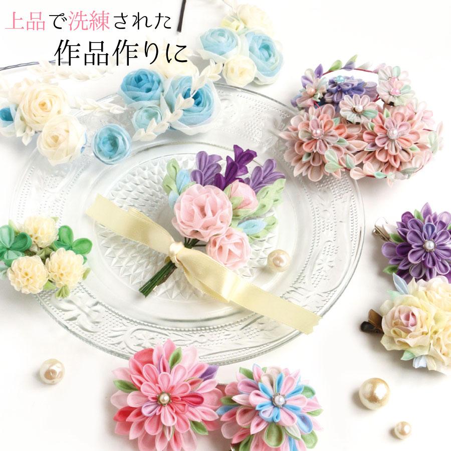 シルクオーガンジーコサージュ VERMEIL par iena ブローチ 「追加」シルクオーガンジー