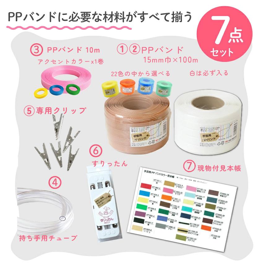 PPバンド スタータセット 基本の材料 7点セット 基本材料が揃ったお得
