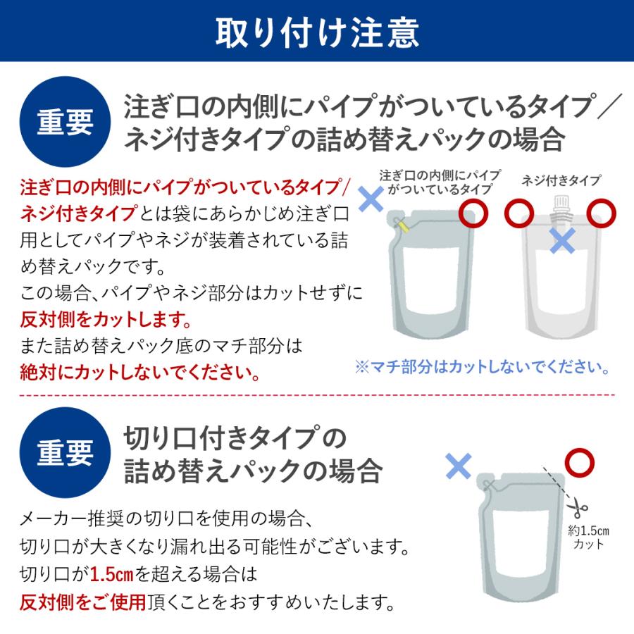 詰め替えそのまま 硬めコンディショナー専用ポンプ ☆本体握る方式