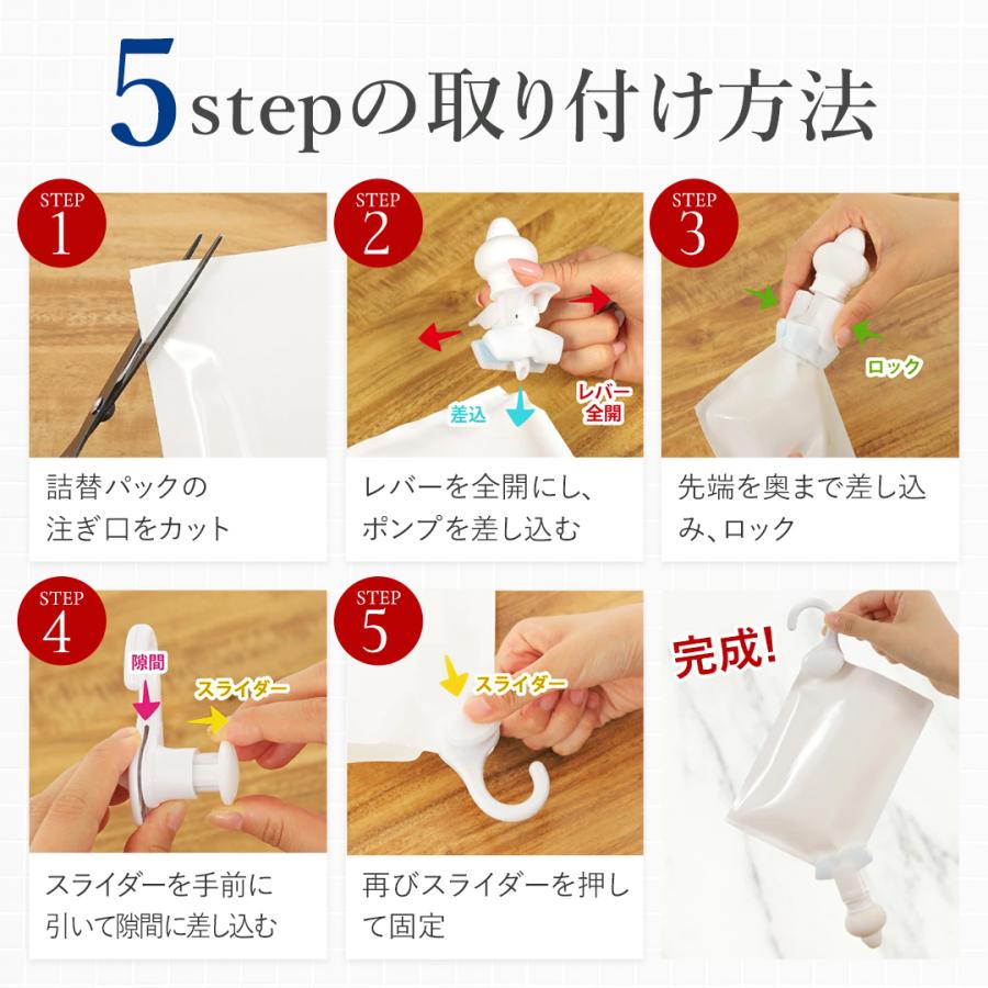 直営店】詰め替えそのまま スタンダード 3個組み PS-6W ホワイト