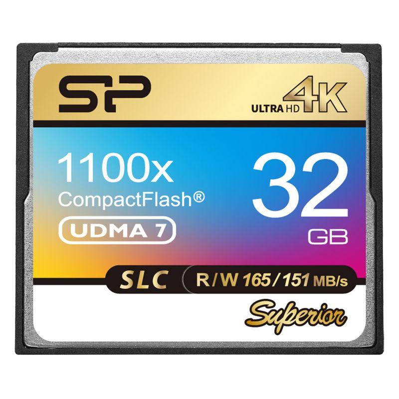 シリコンパワー コンパクトフラッシュカード 32GB SLC NAND Flash VPG65 UDMA 7 最大165/151 MB/s