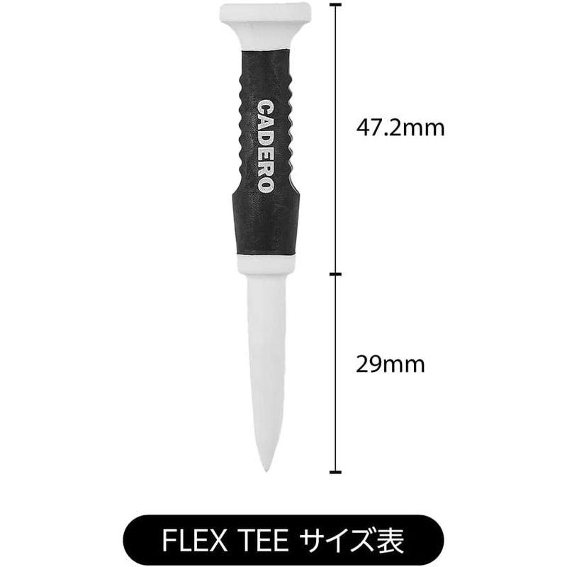 CADERO FLEX TEE カデロ フレックスティー 4本入り ブラック/ホワイト｜tsumugu-dou｜02