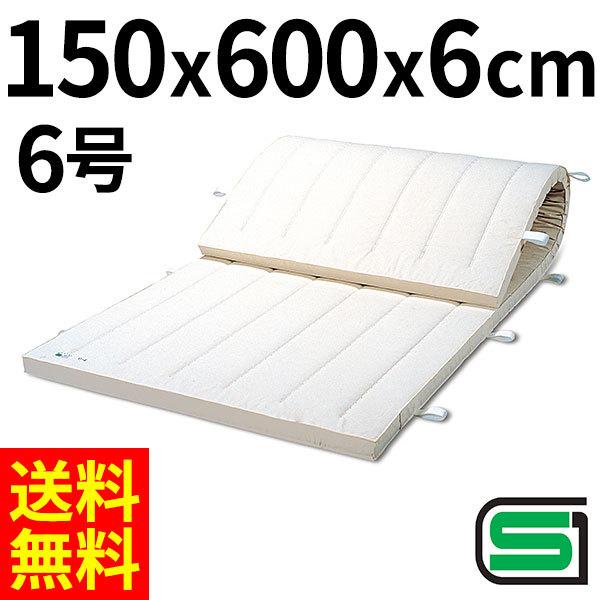 体操マット 学校 マット運動 体育用マット 0249T 6号 150×600×厚6 日本製 SGマーク付の画像