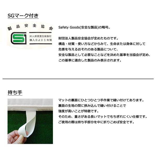 ハヤシ 滑り止め付き体操カラーマット 室内 鉄棒、体育体操マット