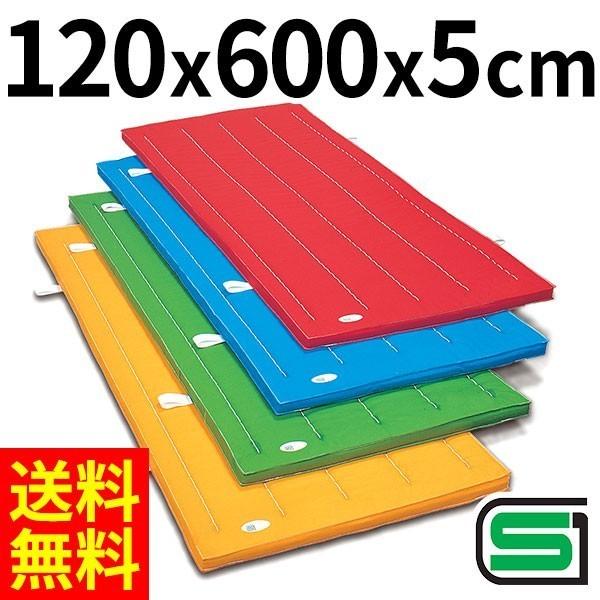 体操マット 学校 マット運動 体育用マット エステルカラー 7241T 120×600×厚5 日本製 SGマーク付の画像
