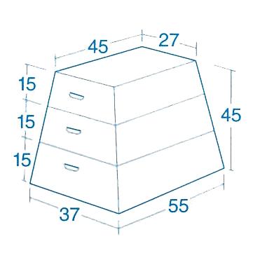 とび箱 軽量なEVA素材 園児のとび箱練習に 年少用とび箱の画像