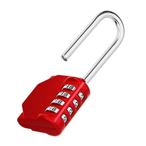 未使用品　美品　4桁　ZHEGE ダイヤル式南京錠 レッド　赤 Amazon.co.jp: ZHEGE 南京錠 ダイヤルジョウ ポスト 鍵 屋外 4桁