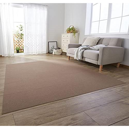 日本製 撥水 消臭 洗える】サンコー ずれない タイルカーペット 30