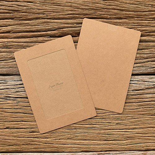 モノライクプレーンペーパーフォトフレームクラフト 4x6インチ PLAIN Paper Frame Kraft 100枚入 (102 x