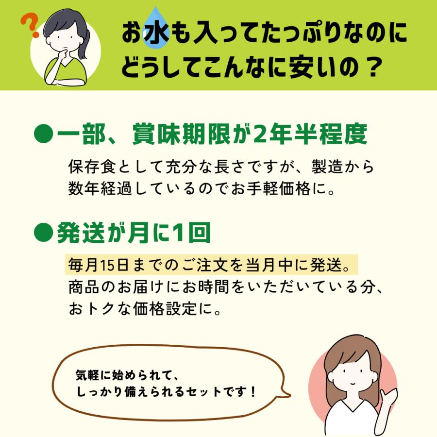 4日分 非常食セット1人用 2人用 14品 ご飯 パン 水 アルファ米 主食 お菓子 防災グッズ 保存食 尾西 食料 防災食 | 尾西食品 | 02