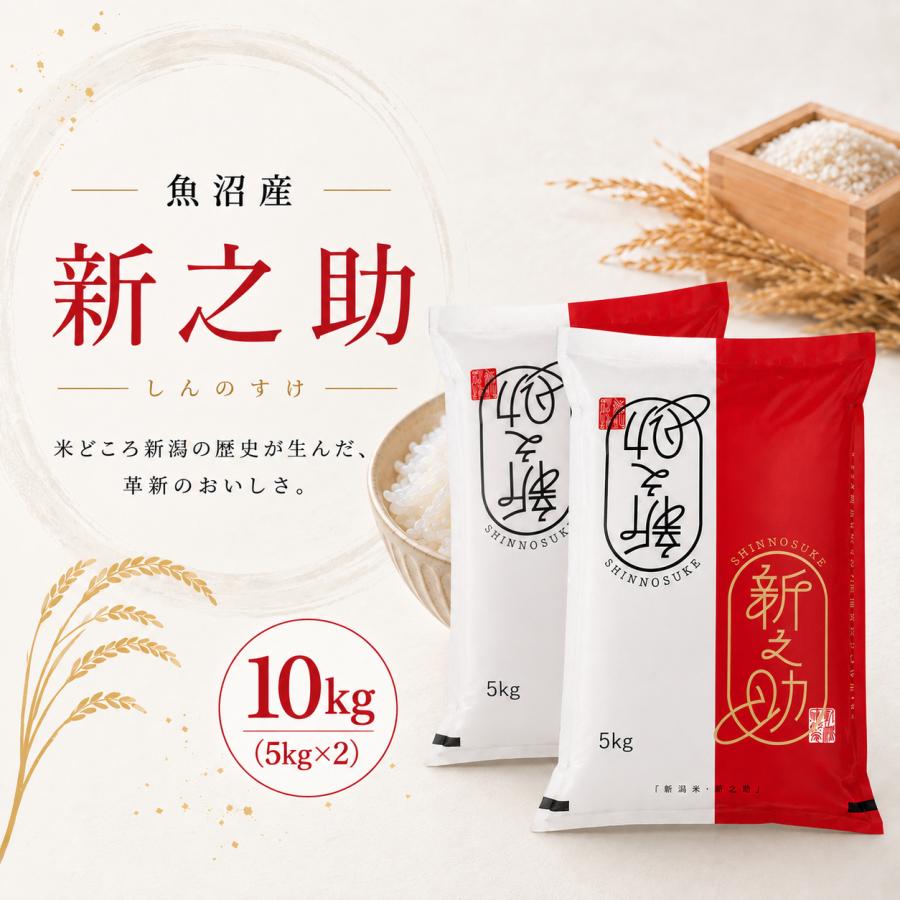 魚沼産 新之助 10kg(5kg×2) 令和7年度産 : 津南大阪屋商店 - 通販