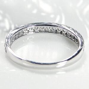 ダイヤモンド エタニティ リング プラチナ Pt950 0.3ct H-SI レール留め 指輪 重ねづけ シンプル ギフト 細身 誕生日 プレゼント 結婚指輪 TNSR-0002の画像