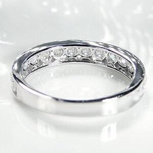 プラチナ ダイヤモンド エタニティ リング Pt950 0.7ct H-SI レール