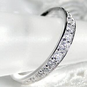 ダイヤモンド エタニティ リング 指輪 プラチナ Pt900 0.3ct H-SI グラデーション 重ねづけ シンプル ギフト 誕生日 女性 ダイヤ プレゼント 細身 TNSR-0005の画像