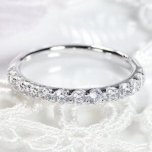 プラチナ ダイヤモンド エタニティ リング Pt900 0.7ct H-SI 重ねづけ シンプル 人気 ダイヤ ギフト 誕生日 女性 プレゼント 結婚 指輪 豪華 TNSR-0007の画像