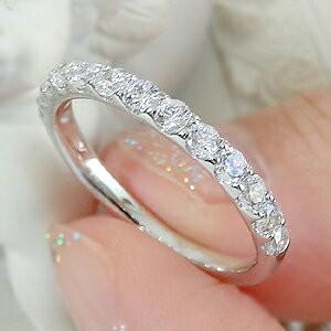 プラチナ ダイヤモンド エタニティ リング Pt900 0.7ct H-SI 重ねづけ シンプル 人気 ダイヤ ギフト 誕生日 女性 プレゼント 結婚 指輪 豪華 TNSR-0007の画像
