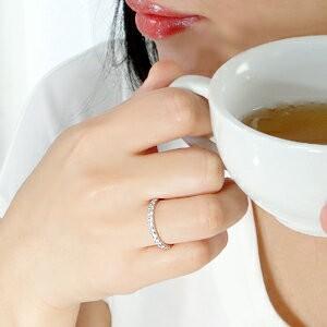 プラチナ ダイヤモンド エタニティ リング Pt900 0.5ct H-SI 重ねづけ シンプル 人気 ダイヤ ギフト 誕生日 女性 プレゼント 結婚 指輪 豪華 TNSR-0008の画像