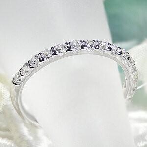 プラチナ ダイヤモンド エタニティ リング Pt900 0.5ct H-SI 重ねづけ シンプル 人気 ダイヤ ギフト 誕生日 女性 プレゼント 結婚 指輪 豪華 TNSR-0008の画像